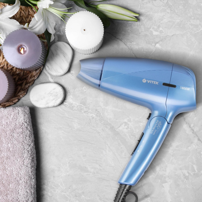 Фен Vitek VT-2316, 1800Вт, синий