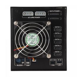 Корзина для HDD ExeGate HS535-01 универсальная, на 5*3,5" SATA/SAS HDD, занимает 3*5,25" отсека, RTL EX264646RUS