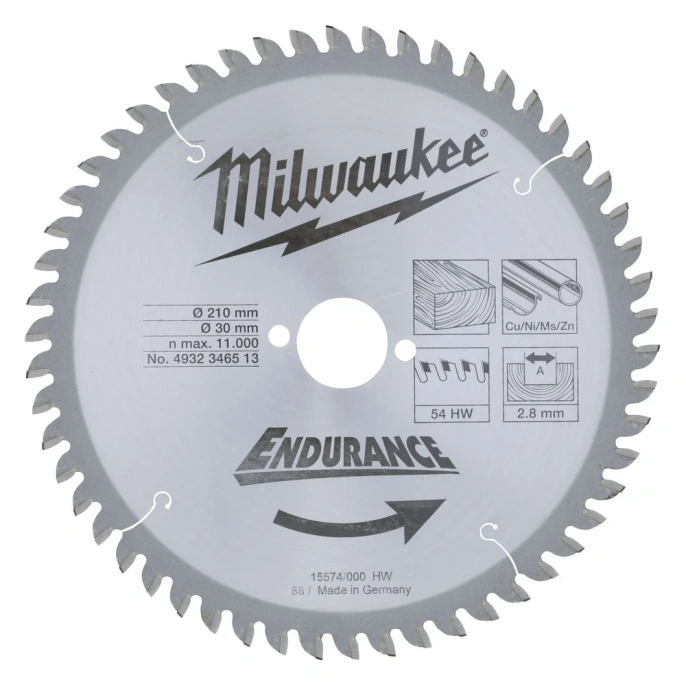 Пильный диск 210х30 мм, Z54 Milwaukee 4932346513