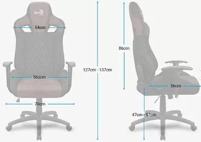 Игровое кресло Aerocool EARL Stone Grey (серый)