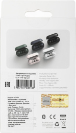 Гарнитура внутриканальные QCY T10 черный беспроводные bluetooth в ушной раковине