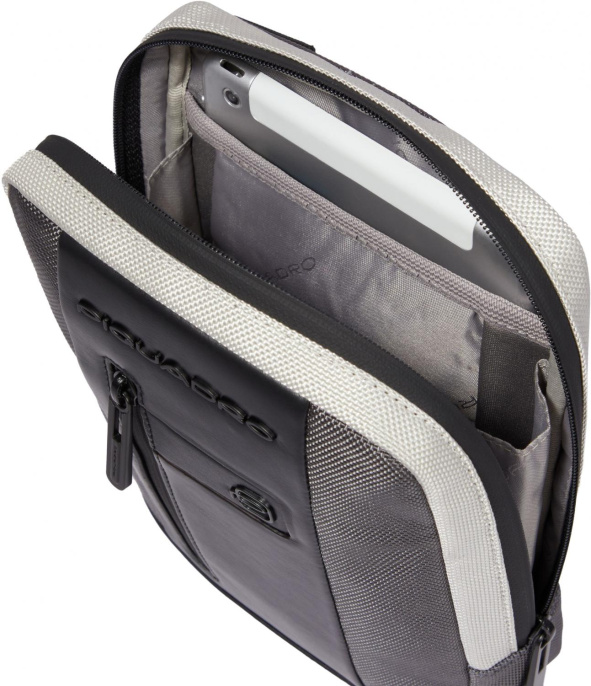 Сумка Piquadro Brief2 Special, нейлон, серый  / черный [ca3084br2s/grn]