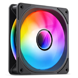 Кулер для корпуса/ Case Cooler JONSBO FR-606BR Reverse 120x120x25mm, 4-pin PWM, ARGB, 35.99CFM, 26.5dBA, 1500RPM, Black