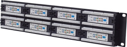 Патч-панель 19", 48 портов RJ-45, кат.5e, Krone IDC, 2U WT-2029B-KR-48 ports