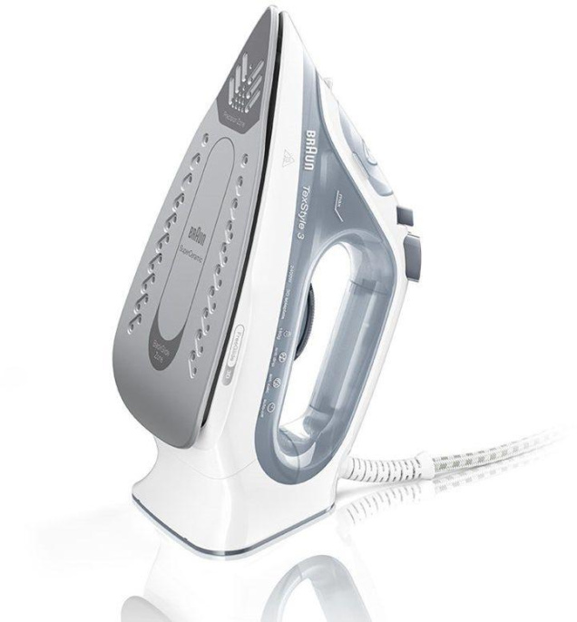 Утюг Braun SI3054GY,  с паровым ударом,  2400Вт,  с автоотключением,  серый