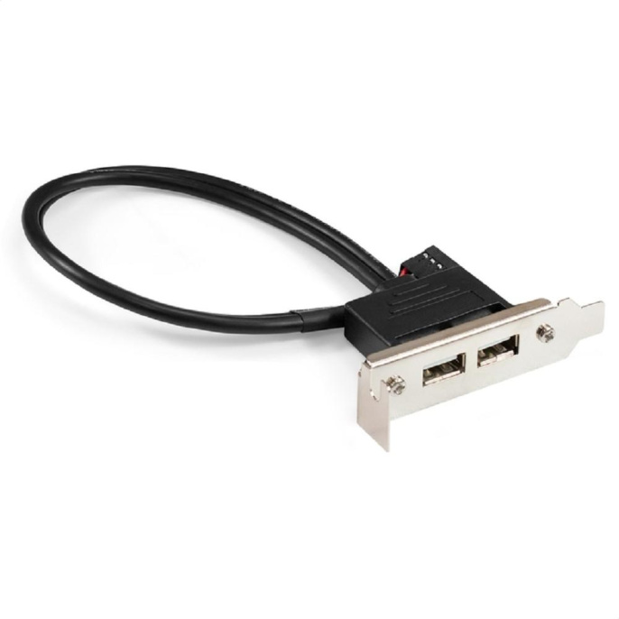 Exegate EX298293RUS Планка портов в корпус 2xUSB2.0 ExeGate BrctUSB2-2A-LP USB 2.0 9pin IDC 9pin F -- 2x USB 2.0 Af, кабель 20см, Low Profile