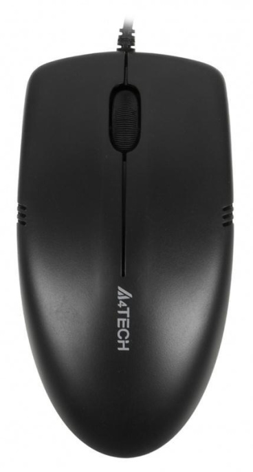 Мышь проводная A4TECH OP-530NU, оптическая, USB, 1200dpi, черный
