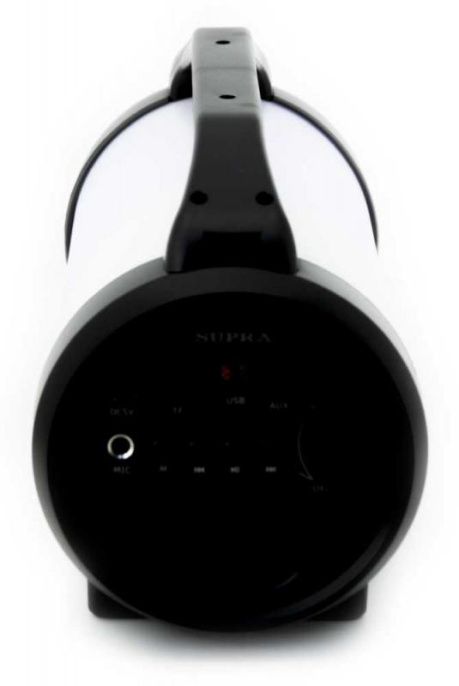 Аудиомагнитола Supra BTS-655 черный 15Вт MP3 FM dig USB BT microSD