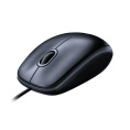 Мышь Logitech M100 Темно-Серый (910-005006) (полноразмерная мышь для ПК, проводная USB, сенсор оптический 1000 dpi, 3 кнопки, колесо с нажатием)