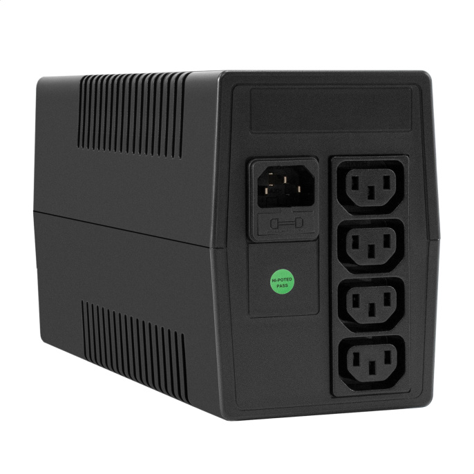 ИБП ExeGate Power NB-650.LED.AVR.4C13 (650VA/390W, LED, AVR, 4*C13, батарея 12V 7.2Ah, Black) EX299482RUS