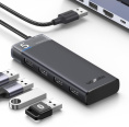 Хаб UGREEN CM653 15548 4-Port USB-A Hub. Цвет: черный