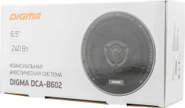 Колонки автомобильные Digma DCA-B602 240Вт 90дБ 4Ом 16.5см 6 1/2дюйм ком.:2кол. коаксиальные двухполосные