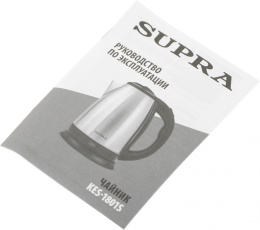 Чайник электрический Supra KES-1801S, 1.8л, металл/пластик