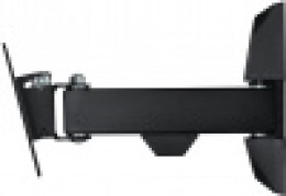 Кронштейн для телевизора HAMA H-118113, 10-26", настенный, поворот и наклон,  черный [00118113]