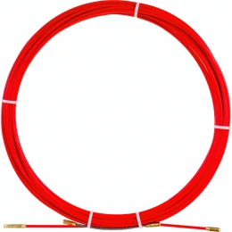 Протяжка для кабеля мини OlmiOn УЗК d 3,5 мм L 20 м в бухте, красный СП-Б-3,5/20