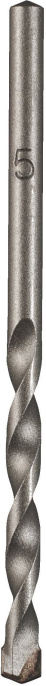 Сверло Milwaukee DIN 8039 5x85 4932480126 для сверления кирпича, плитки, керамики, бетона, гипса, шифера и газобетонных блоков, цилиндрический хвостовик