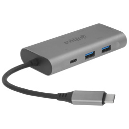 Концентратор Dahua 7-in-1 Docking station 7 in 1 USB 3.1 Type-C to USB 3.0 + HDMI + SD/TF + PD Docking Station DH-TC37