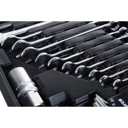 Набор инструментов Inforce 85 предметов 1/2", 1/4" Inforce, Сталь Cr-V, Профессиональный, 06-07-14