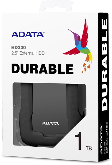 Жесткий диск A-Data USB3.0 1TB AHD330-1TU31-CBK HD330 DashDrive Durable 2.5" черный