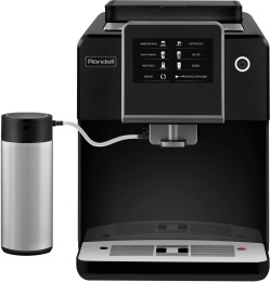 Кофемашина автоматическая Rondell RDE-1110,  19Бар,  с автоматическим капучинатором,  черный
