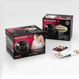 REDMOND RMC-03 Мультиварка , 350 Вт, 2 л, 9 программ, чёрный