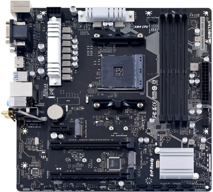 Материнская плата Biostar B550MX/E PRO, Socket AM4, AMD B550, mATX, Ret