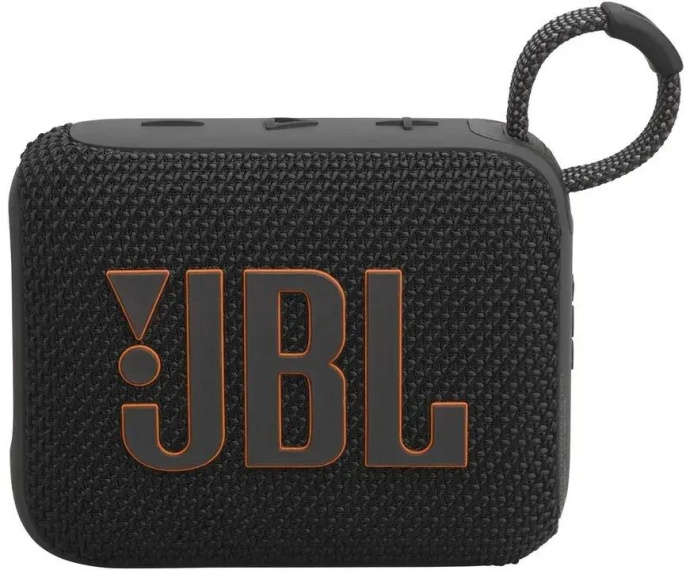 Колонка порт. JBL GO 4 черный/оранжевый 4.2W 1.0 BT 850mAh