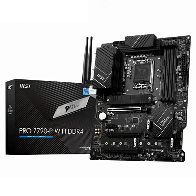 Материнская плата MSI PRO Z790-P WIFI DDR4 (RTL) LGA1700 Z790 3xPCI-E HDMI+DP 2.5GbLAN+WiFi+BT SATA ATX 4DDR4