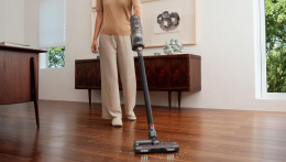 Моющий пылесос (handstick) PUPPYOO T12 Plus Rinse, 585Вт, серый/серый