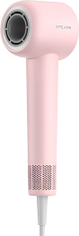 Фен Dreame Hairdryer Gleam Purple AHD12A мощность: 1600W, скорость воздуха: 65 м/с, объем воздуха: 55 м³/ч, скорость двигателя: 110000 об/мин, передача скорости ветра: 2 - низкая и высокая. температурный механизм: 4-ступенчатый цикл, отрицательные ионы