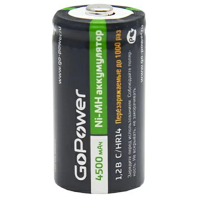 Аккумулятор бытовой GoPower HR14 C BL2 NI-MH 4500mAh (2/12/96) блистер (2 шт.) 00-00018322