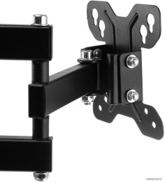 Кронштейн для телевизора Ultramounts UM896 черный 13"-27" макс.30кг настенный поворотно-выдвижной и наклонный