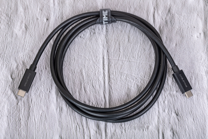 Кабель CABLETIME CT40K (CT-C160-U31-TB4-BB1.8) 1.8 м THUNDERBOLT 4 8K/40G/100W черный