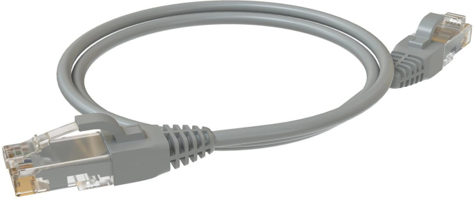 Патч-корд Sysmatrix PC 4545.5EU26.1LSZHGY U/UTP RJ-45 вил.-вилка RJ-45 кат.5E 1м серый LSZH