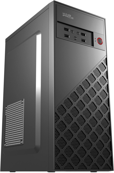 Корпус ATX KINGPRICE KPCC-MD203, Midi-Tower, без БП,  черный