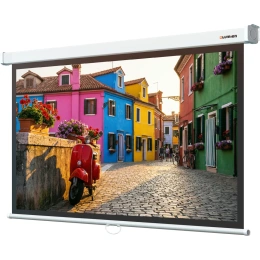 Настенный экран Lumien LEP-100125 Eco Picture 190x300 см, рабочая область 182x292 см, Matte White, восьмигранный корпус, возможность потолочного крепления 6 121531
