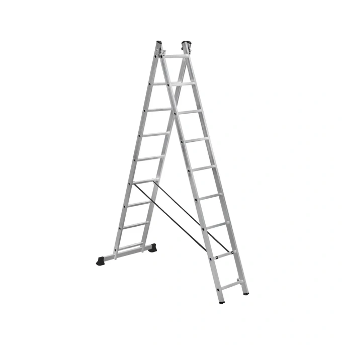 Двухсекционная алюминиевая лестница SevenBerg 2x9 ступеней 920209