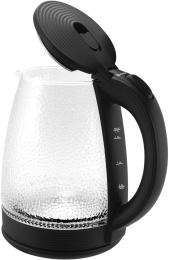 Чайник электрический Vitek VT-7003 1.7л. 2200Вт черный корпус: стекло