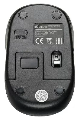 Манипулятор OKLICK Wireless Optical Mouse 665MW Black (RTL) USB 3btn+Roll 1025130