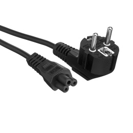 Кабель питания ноутбуков ExeGate Special PC5-1.8S-Schuko->C5/3x0.5 (Евровилка Schuko->C5, 3*0.5mm2, CCA, черный, 1.8м) ES281006RUS