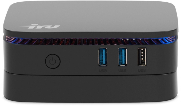 Неттоп iRU 110JLCN Intel Celeron N4500,  DDR4 8ГБ, 256ГБ SSD, Intel UHD Graphics,  без операционной системы,  черный [2152166]