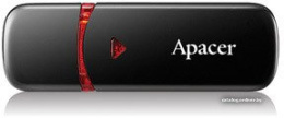 Накопитель USB Apacer AH333 32GB AP32GAH333B-1 Black интерфейс: USB 2.0 Type-A, с колпачком, материал корпуса: пластик