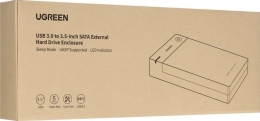 Внешний корпус для жесткого диска UGREEN US222 50422 USB 3.0 B to 3.5''/2.5" SATA Hard Drive Box EU. Цвет: черный (50422_)