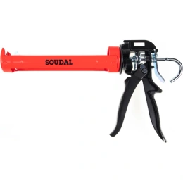 Пистолет под герметики Soudal красный, 300мл 106617