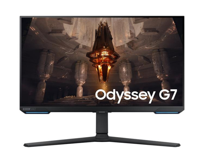 Монитор Samsung 28" Odyssey G7 S28BG700EI черный IPS LED 16:9 HDMI M/M полуматовая HAS Piv 300cd 178гр/178гр 3840x2160 144Hz FreeSync Premium Pro DP 4K USB 7кг