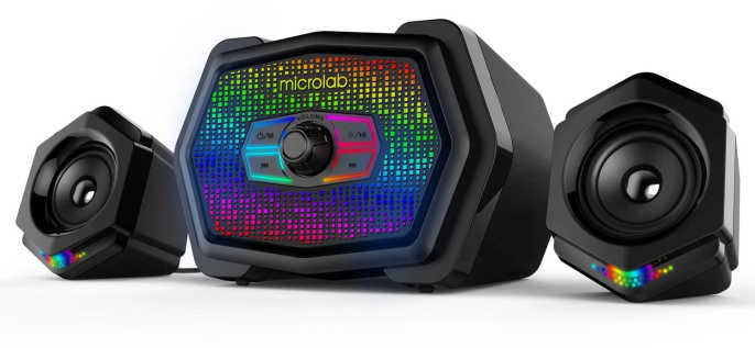 Колонки Microlab U220 2.1 черный 10Вт BT