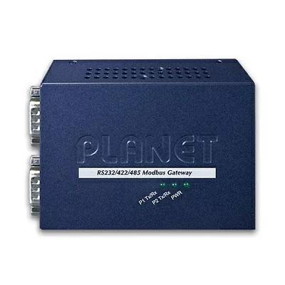 Шлюз PLANET 2-Port RS232/422/485 Modbus Gateway (1-Port 10/100BASE-TX, -10 to 60 C, Modbus RTU/ASCII, Master/Slave)