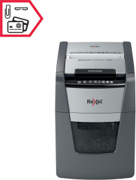 Уничтожитель бумаг Rexel Optimum AutoFeed 100M, с автоподачей, P-5, 2х15 мм, 100 лист. одновременно, 34л [2020100meu]