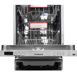 Посудомоечная машина Timberk Set&Dry T-DW45BI103,  узкая, напольная, 59.4см, загрузка 11 комплектов, серебристая