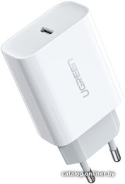 Зарядное устройство UGREEN CD137 60450 Fast Charging Power Adapter With PD 20W EU. Цвет: белый (60450_)